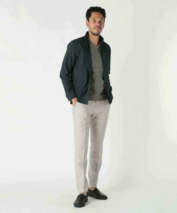 メンズビギ（MEN’S BIGI）/ワイヤー入りスタンドカラーシャツ_8