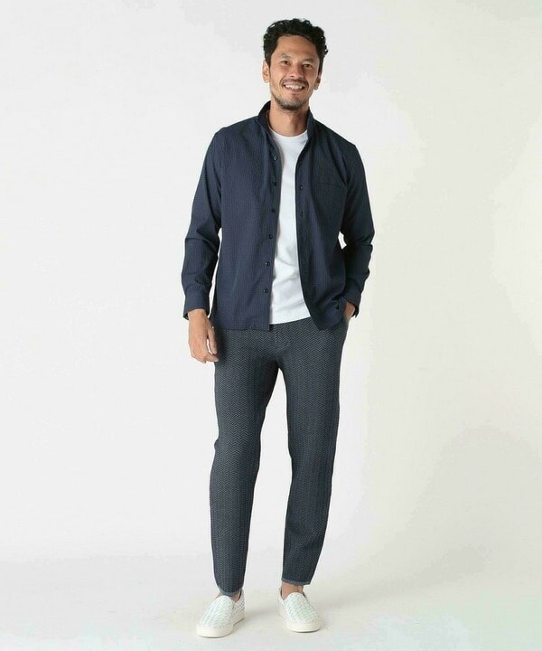 メンズビギ（MEN’S BIGI）/ワイヤー入りスタンドカラーシャツ_10