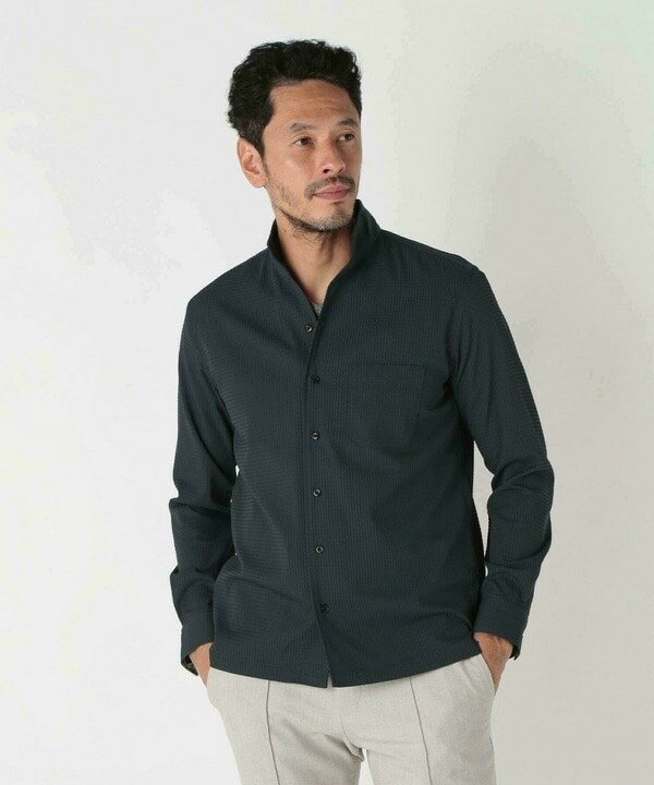 メンズビギ（MEN’S BIGI）/ワイヤー入りスタンドカラーシャツ_11