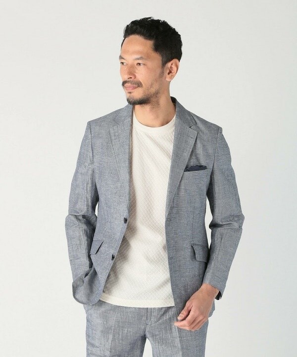 メンズビギ（MEN’S BIGI）/コットンリネン楊柳サッカージャケット_7
