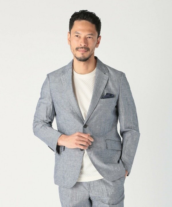 メンズビギ（MEN’S BIGI）/コットンリネン楊柳サッカージャケット_8