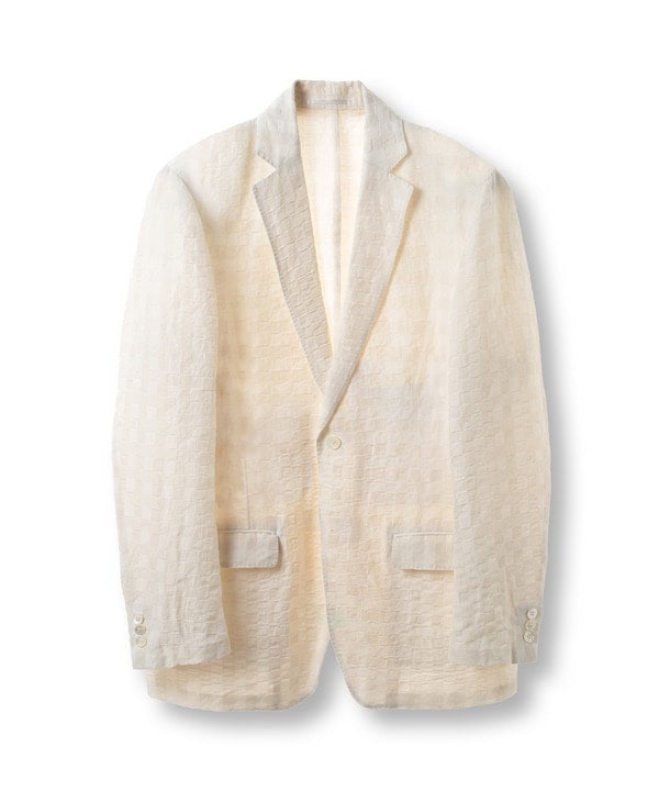 メンズビギ（MEN’S BIGI）/リネン混ジャカードライトジャケット
