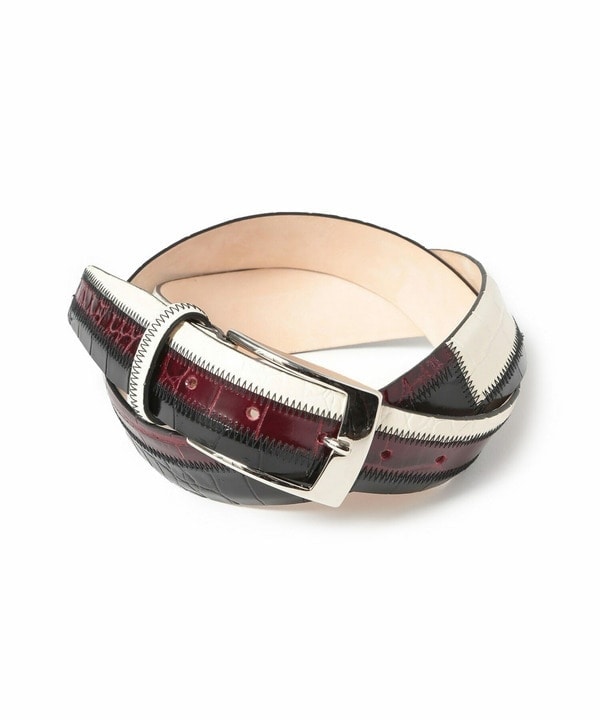 メンズビギ（MEN’S BIGI）/エンボスパッチワークベルト