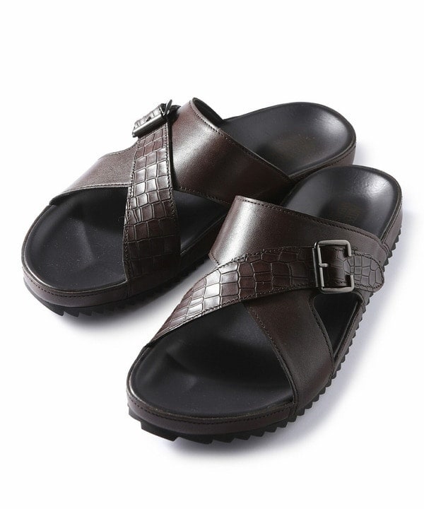 メンズビギ（MEN’S BIGI）/【Artesanos/アルテサノス】別注 レザークロスストラップサンダル