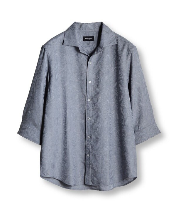 メンズビギ（MEN’S BIGI）/ペイズリージャガード七分袖シャツ_1