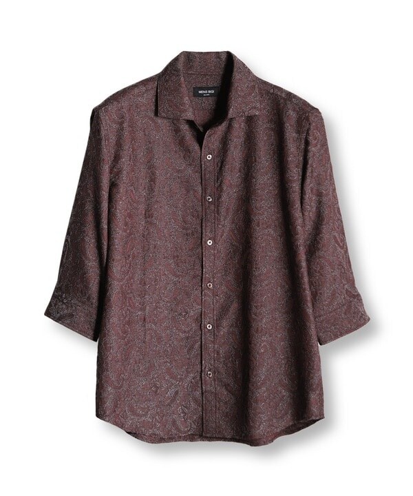 メンズビギ（MEN’S BIGI）/ペイズリージャガード七分袖シャツ_2