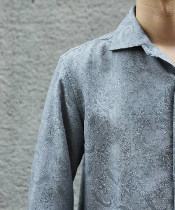 メンズビギ（MEN’S BIGI）/ペイズリージャガード七分袖シャツ_8