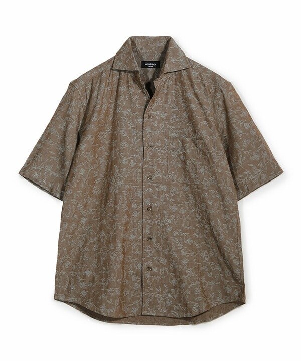 メンズビギ（MEN’S BIGI）/ジャガードワンピースカラーハーフスリーブシャツ_1