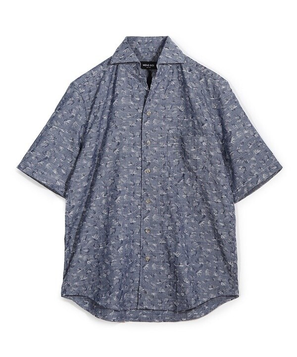 メンズビギ（MEN’S BIGI）/ジャガードワンピースカラーハーフスリーブシャツ_2