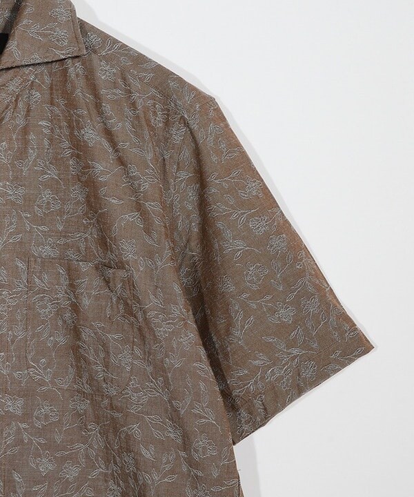 メンズビギ（MEN’S BIGI）/ジャガードワンピースカラーハーフスリーブシャツ_5