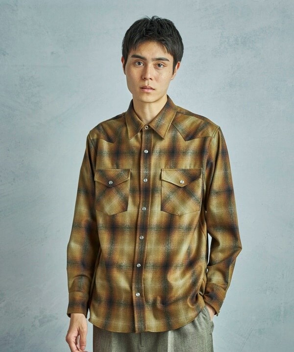 メンズビギ（MEN’S BIGI）/【PENDLETON/ペンドルトン】別注オンブレチェックシャツ_12