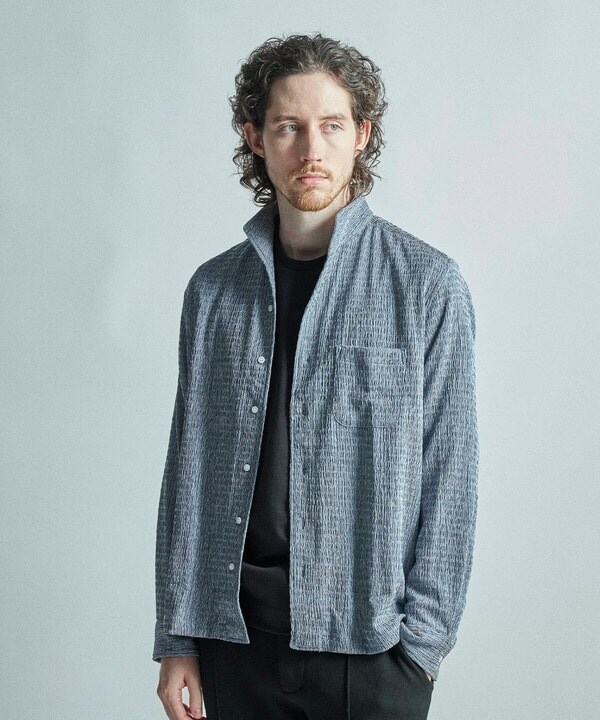 メンズビギ（MEN’S BIGI）/シャーリング楊柳 シャツブルゾン＜ストレッチ＞_12
