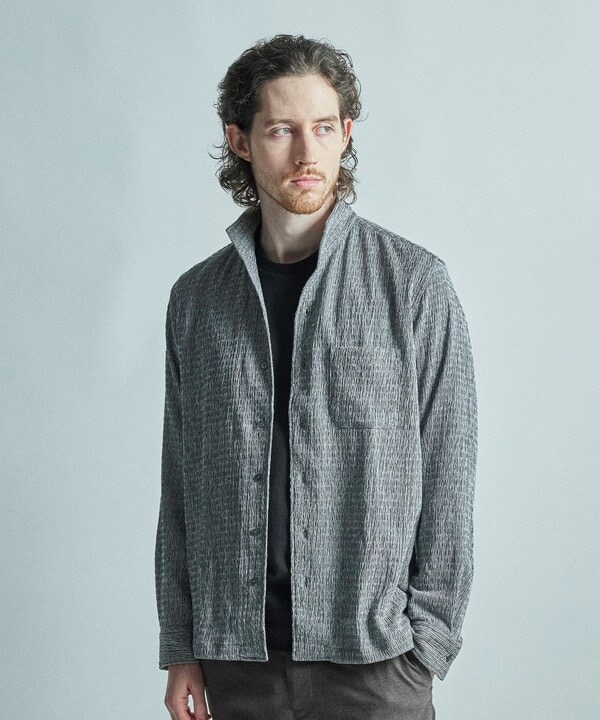 メンズビギ（MEN’S BIGI）/シャーリング楊柳 シャツブルゾン＜ストレッチ＞_15