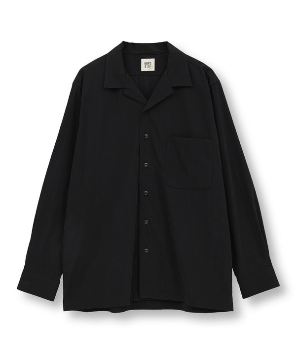 メンズビギ（MEN’S BIGI）/コットンナイロンピーチ起毛 オープンカラーシャツ_1