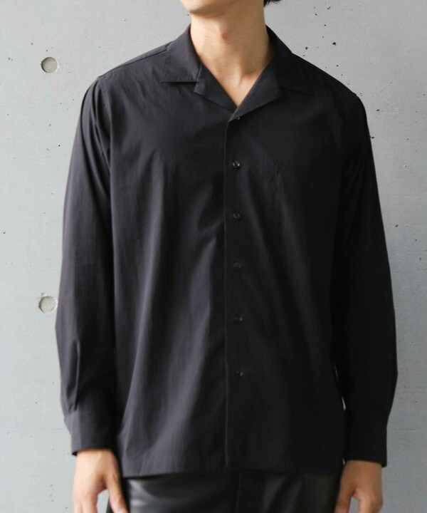 メンズビギ（MEN’S BIGI）/コットンナイロンピーチ起毛 オープンカラーシャツ_18