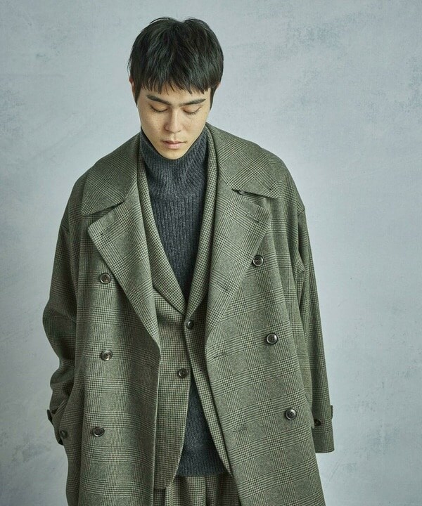 メンズビギ（MEN’S BIGI）/【50th Anniv ． 菊池武夫】WOOL GLEN PLAID COAT_17