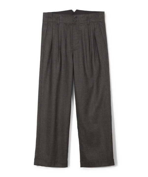 メンズビギ（MEN’S BIGI）/【50th Anniv ． 中田 慎介】 WOOL HOUND’S TOOTH WIDE PANTS