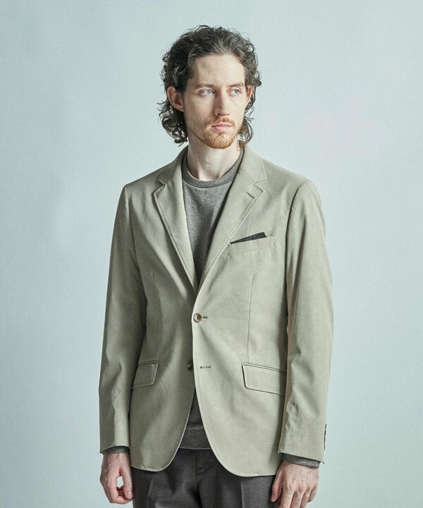 メンズビギ（MEN’S BIGI）/フェイクレザー テーラードジャケット_3
