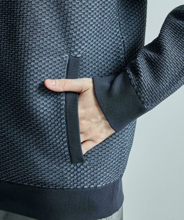 メンズビギ（MEN’S BIGI）/ハニカムニット ジップパーカー_6