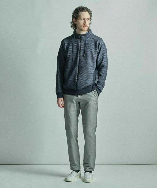 メンズビギ（MEN’S BIGI）/ハニカムニット ジップパーカー_8