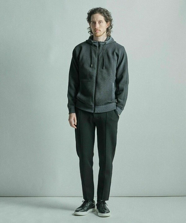 メンズビギ（MEN’S BIGI）/ハニカムニット ジップパーカー_9