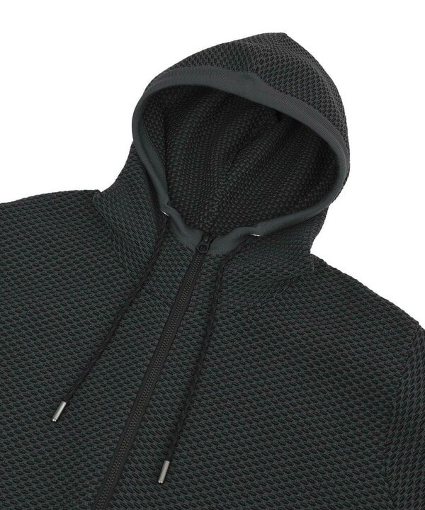 メンズビギ（MEN’S BIGI）/ハニカムニット ジップパーカー_11