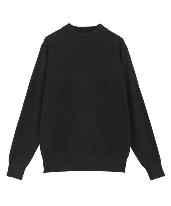 メンズビギ（MEN’S BIGI）/12Gジャカードモックネックニット