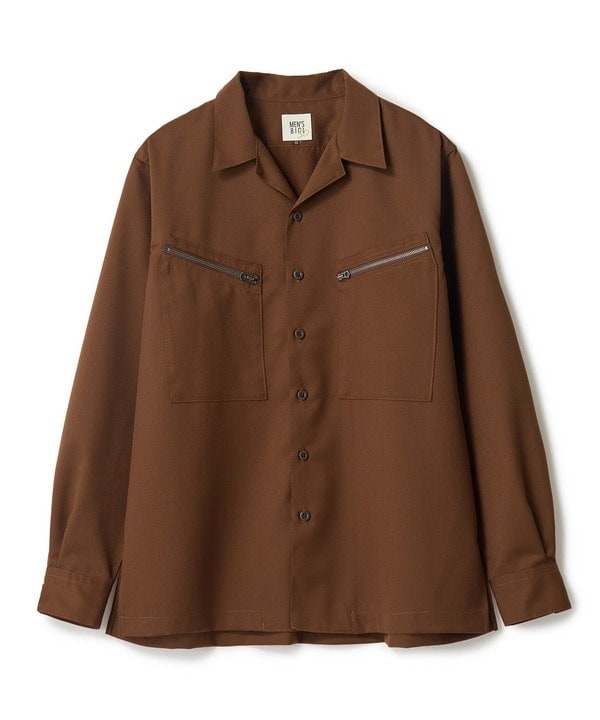 メンズビギ（MEN’S BIGI）/SMART MERINO オープンカラーワークシャツ