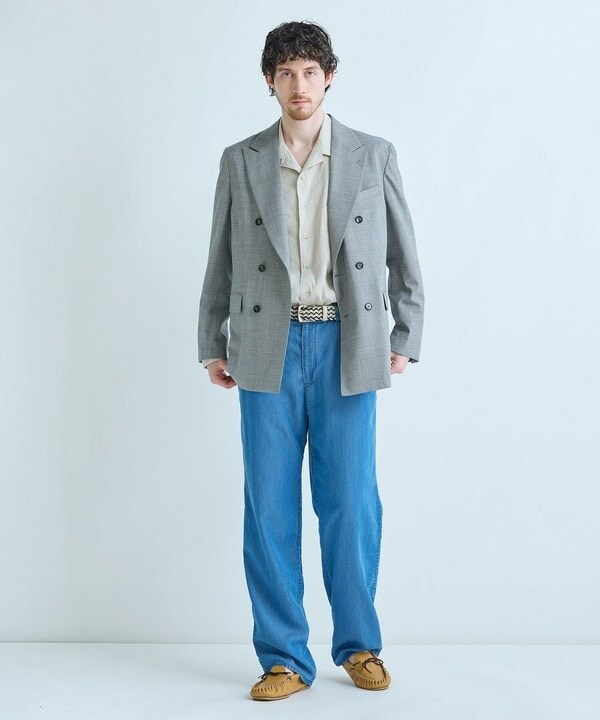 メンズビギ（MEN’S BIGI）/レザーミックス イタリアンメッシュベルト_10