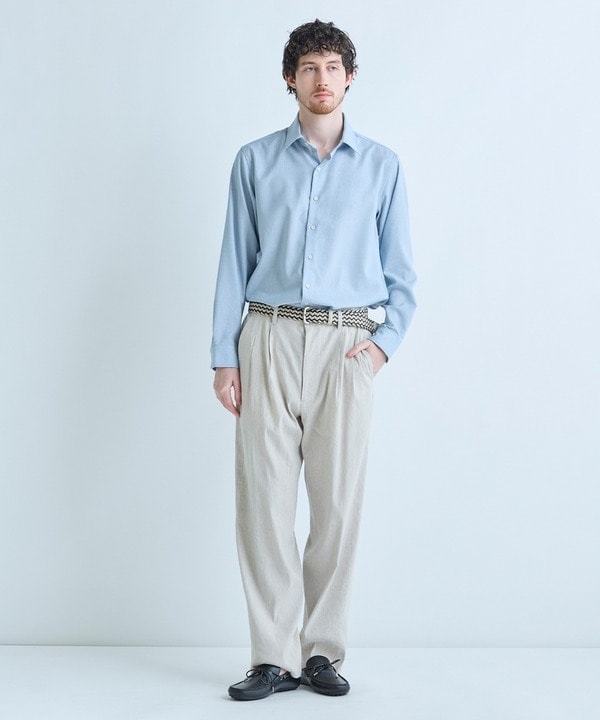 メンズビギ（MEN’S BIGI）/レザーミックス イタリアンメッシュベルト_13