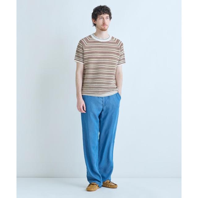 メンズビギ（MEN’S BIGI）/マルチカラーボーダー半袖ニットTシャツ_10