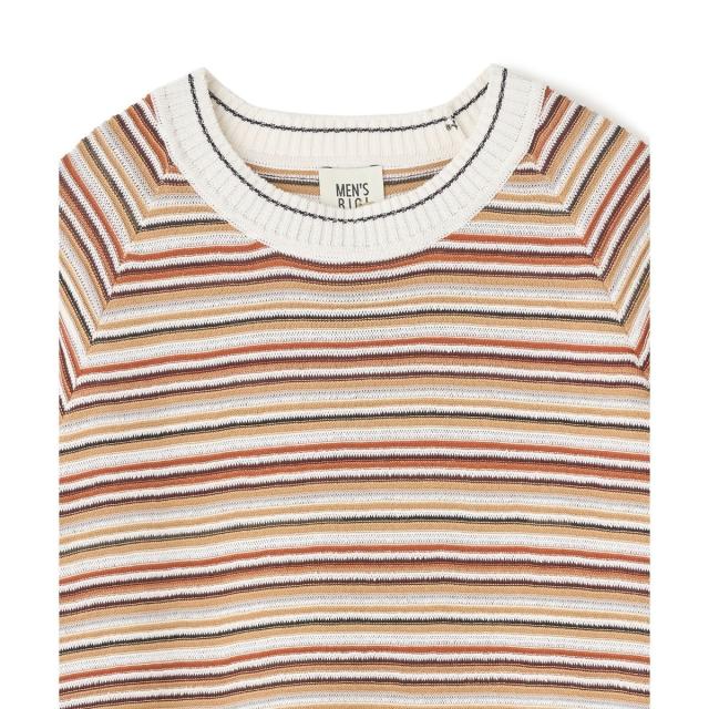メンズビギ（MEN’S BIGI）/マルチカラーボーダー半袖ニットTシャツ_12