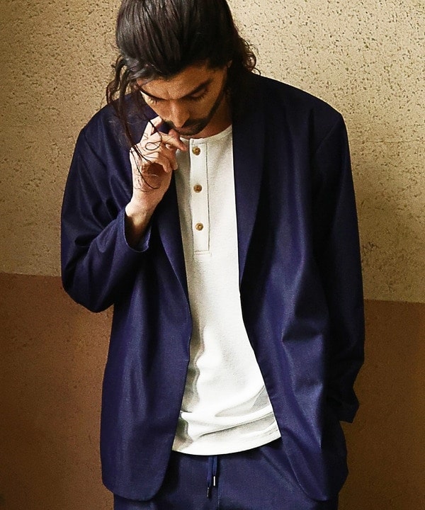 ラトルトラップ（RATTLE TRAP）/【セットアップ対応】ショールカラーテックデニムジャケット