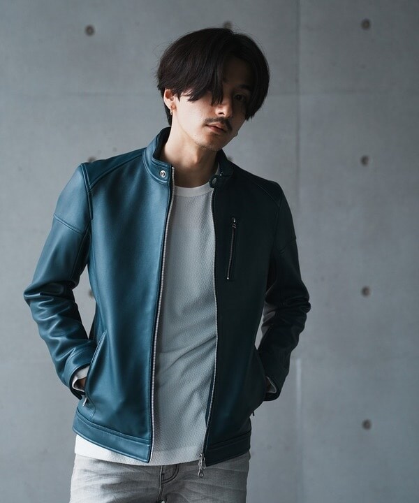 【美品】ラトルトラップ/シープレザーシングルライダースジャケット/羊革/ボルドー SHEEP LEATHER/シープレザー シングルライダースジャケット