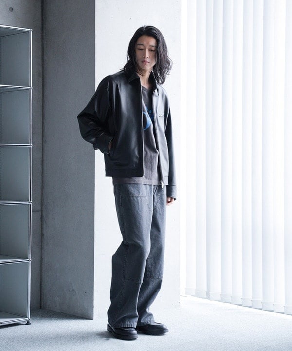 Rattle trapシープレザー シングルライダースジャケット RATTLE TRAP