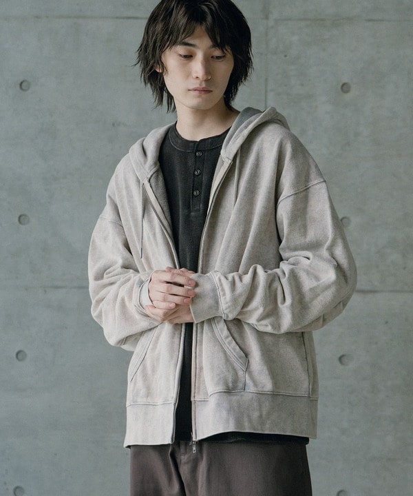 ラトルトラップ（RATTLE TRAP）/短丈ルーズシルエットスノー加工パーカー