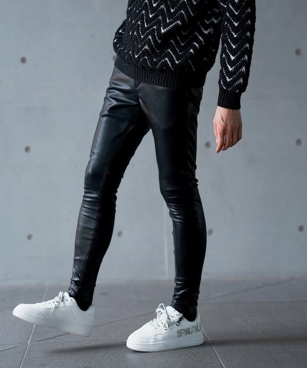 ラトルトラップ（RATTLE TRAP）/【ハイパーストレッチスキニー】シンセティックレザーパンツ ジェギンス