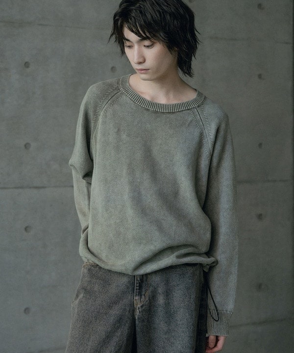 ラトルトラップ（RATTLE TRAP）/ピグメントカット風ロングスリーブニット