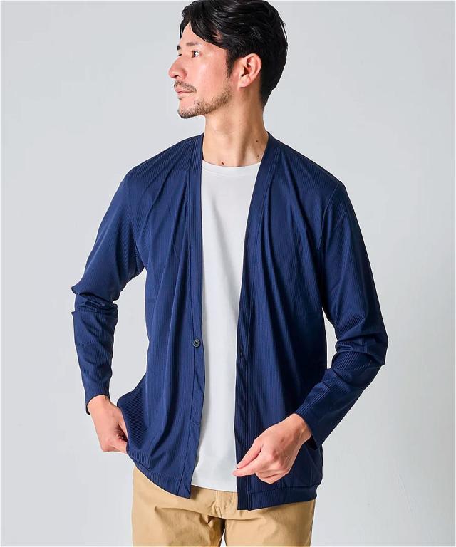 テットオム（TETE HOMME）/ストライプカーディガン 5,683円