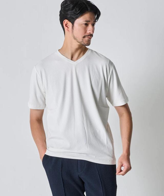 テットオム（TETE HOMME）/リヨセル綿テレコＶネックＴシャツの通販は 5,487円
