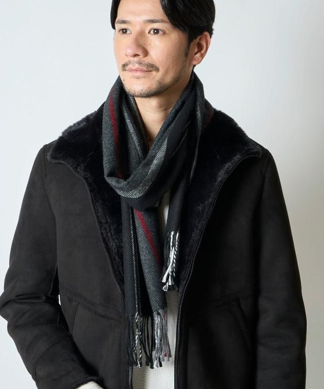 テットオム（TETE HOMME）/イタリア製チェックマフラーの通販は 7,920円