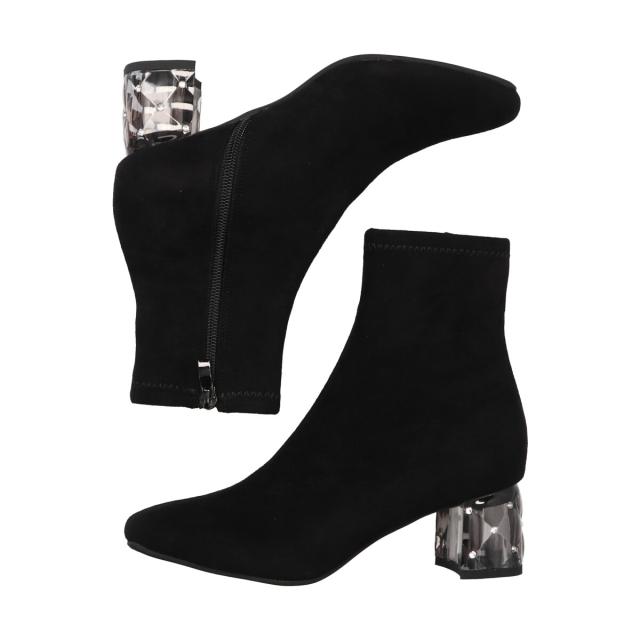 ブリジット バーキン（Bridget Birkin）/アウトレット◆5cmヒール◆キルティングクリアヒールストレッチショートブーツの通販は 5,478円