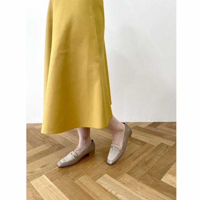 ブリジット バーキン（Bridget Birkin）/アウトレット◆2．5cmヒール◆ツイードコンビパールビットローファーの通販は 5,742円