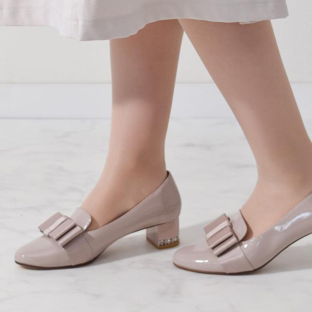 ブリジット バーキン（Bridget Birkin）/Bridget Birkin◆4cmヒール◆ヒールアップリボンローファーの通販は 14,080円