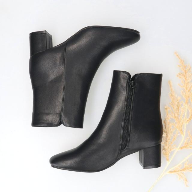 ブリジット バーキン（Bridget Birkin）/アウトレット◆5cmヒール◆サイドスリットショートブーツ