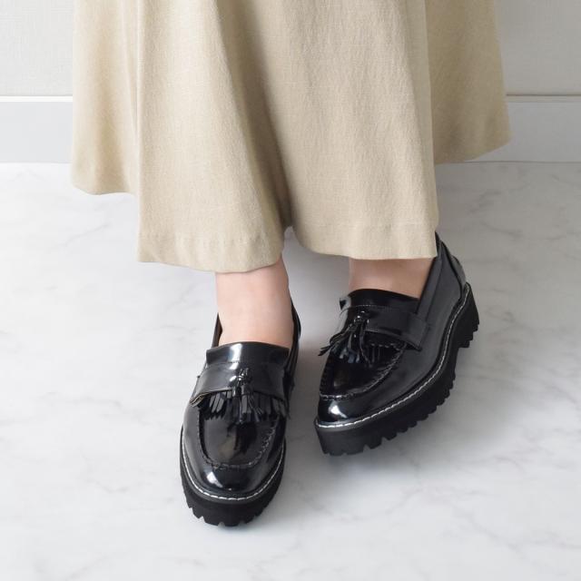 PLEASER JENNA-06 ストラップパンプス 大きいサイズ つや消し黒 約7.5