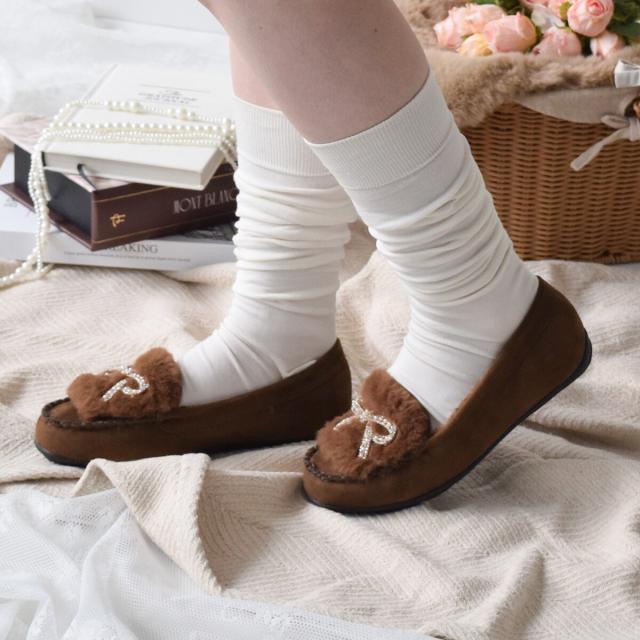 ブリジット バーキン（Bridget Birkin）/Bridget Birkin◆1．5cmヒール◆キラキラリボンムートンシューズの通販は 8,752円