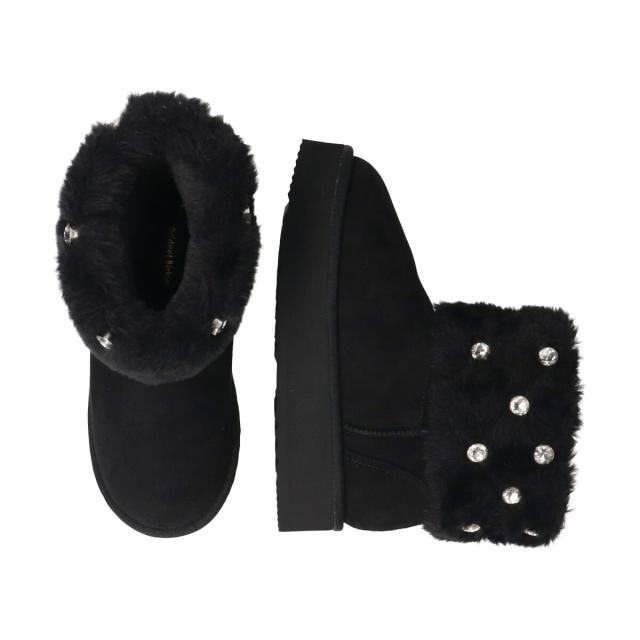 ブリジット バーキン（Bridget Birkin）/Bridget Birkin◆2cmヒール◆キルティングスタッズムートンブーツの通販は