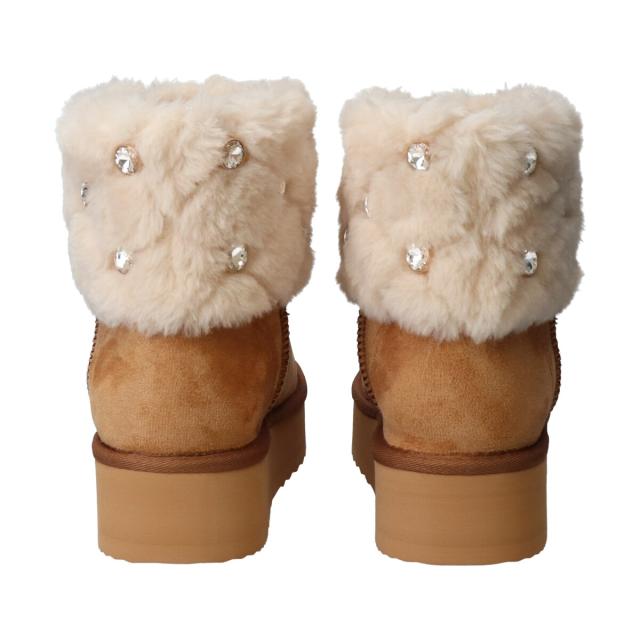 ブリジット バーキン（Bridget Birkin）/Bridget Birkin◆2cmヒール◆キルティングスタッズムートンブーツの通販は