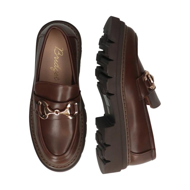 ブリジット バーキン（Bridget Birkin）/25秋冬新作◆Bridget Birkin◆5cmヒール◆ダブルステッチビットローファー ブリジット バーキン（Bridget Birkin）/25秋冬新作◇Bridget Birkin